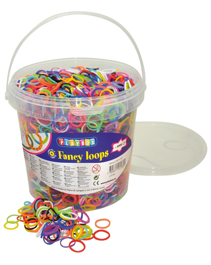Gummibänder FANCY LOOPS 5000-teilig in bunt