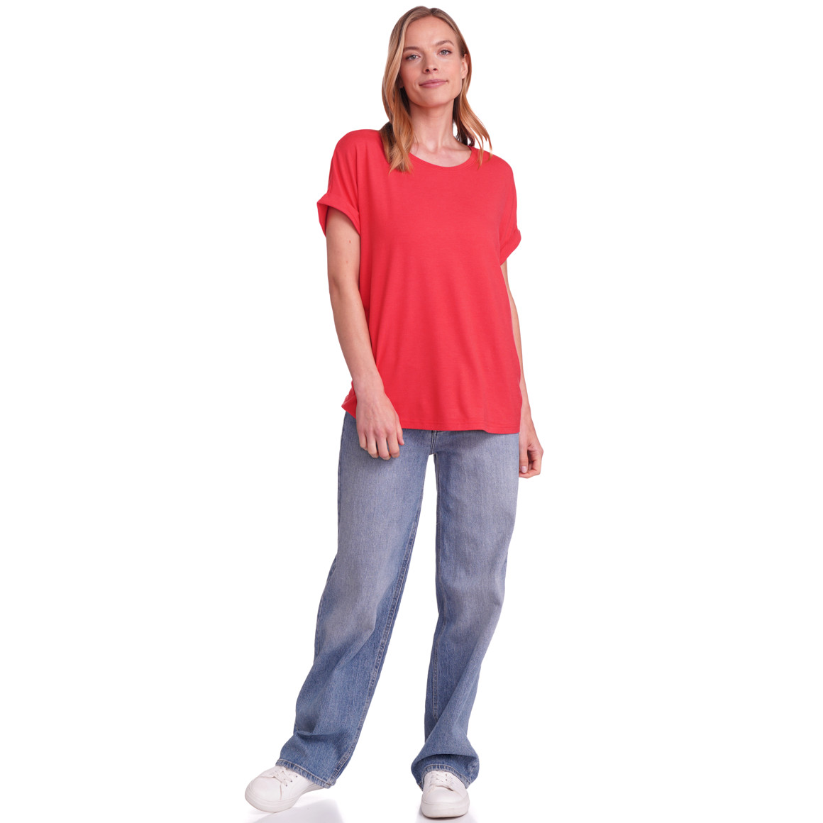 Gina Benotti Damen T-Shirt mit Print rot