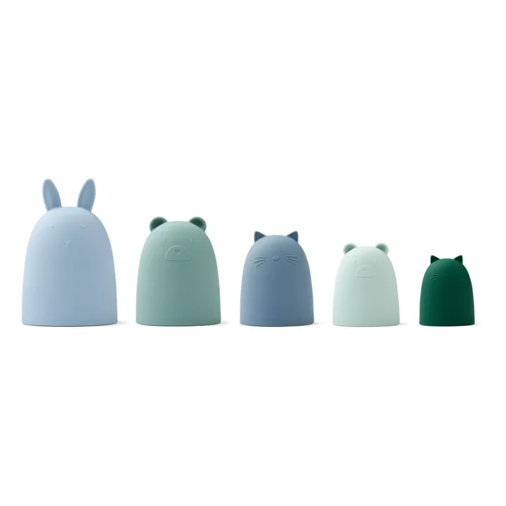 Liewood Jouets à empiler en silicone Anneli | Bleu