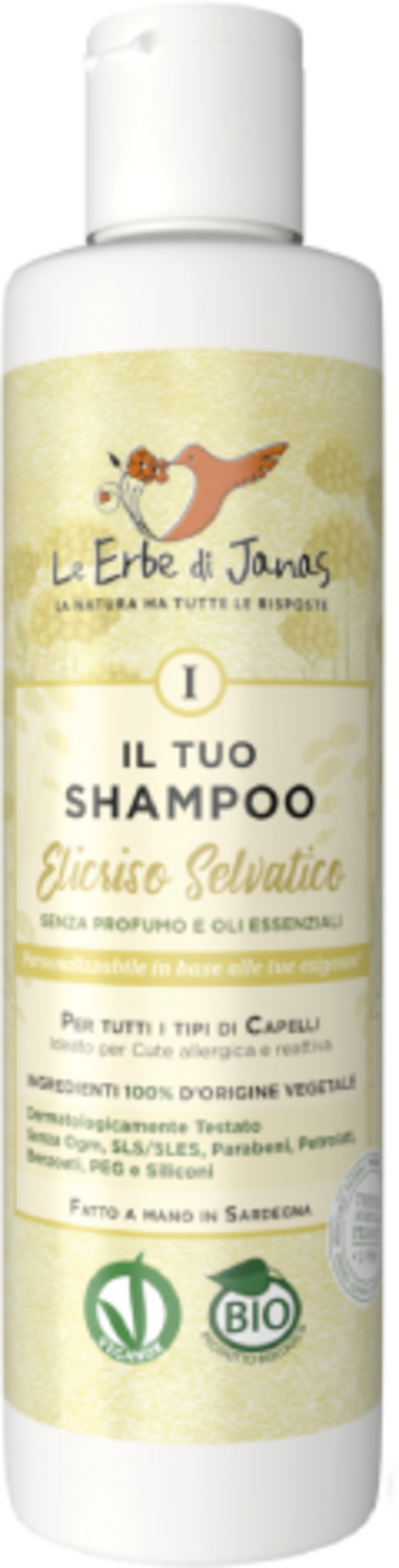 Le Erbe di Janas  Semplice Macchia Shampoo Sardische Immortelle, 150 ml