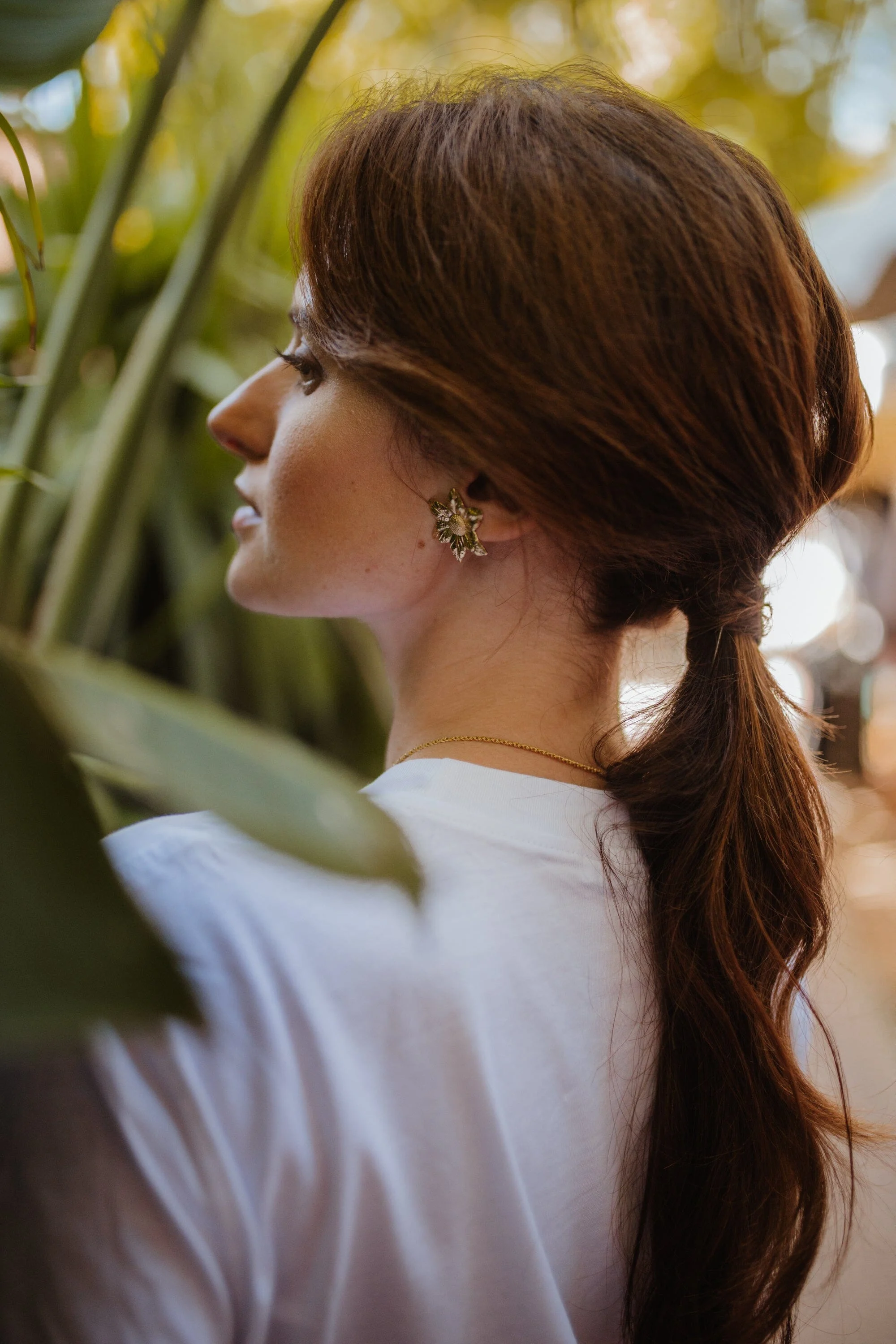 HESPÉRIS - Boucles d'oreilles puces fleurs plaqué argent | Argent