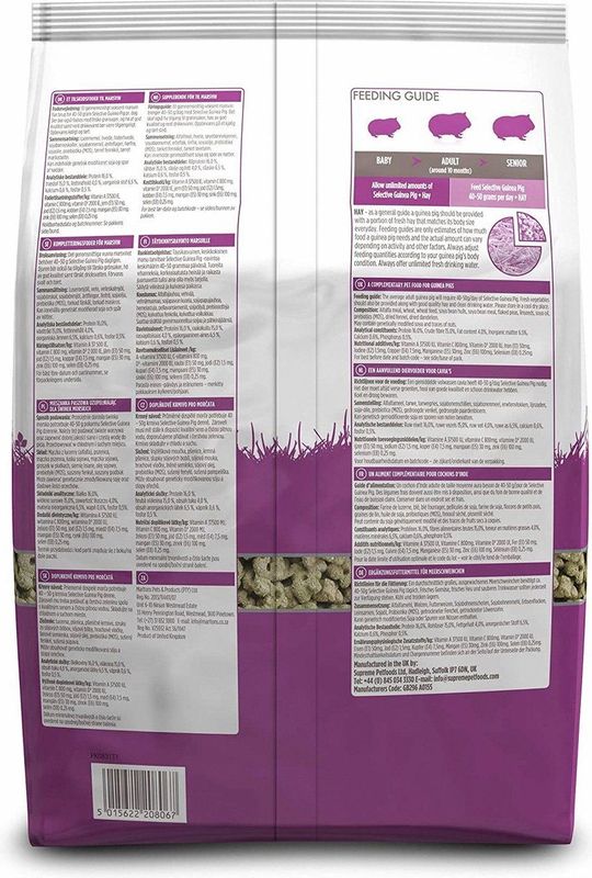 Supreme Science Selective Caviavoer - 10 kg - Paardenbloem, Venkel & Brandnetel