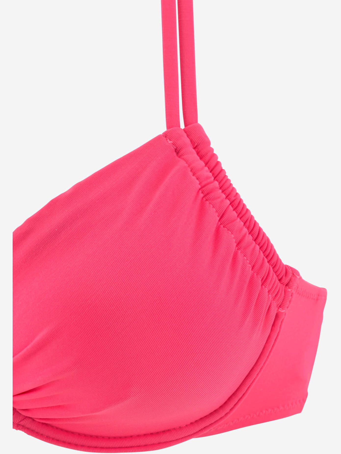 Haut de maillot de bain à armatures à froncer sur le côté