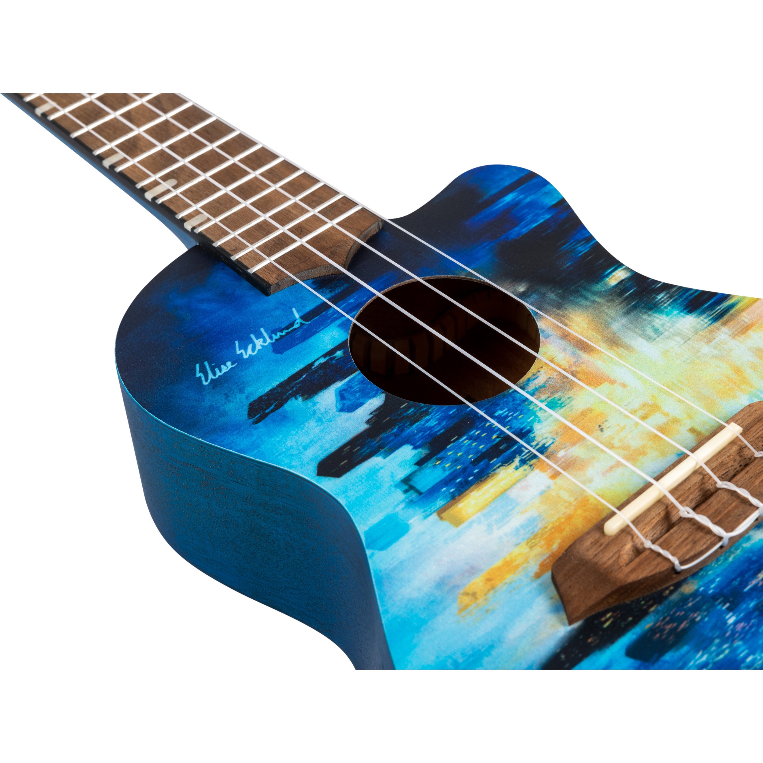 Flight Elise Ecklund City Signature concert ukelele met padded gigbag, boekje en stickers