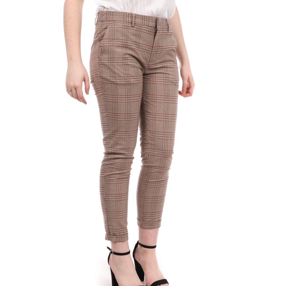Teddy Smith Pantalon Marron Femme Teddy Smith City Jacquard