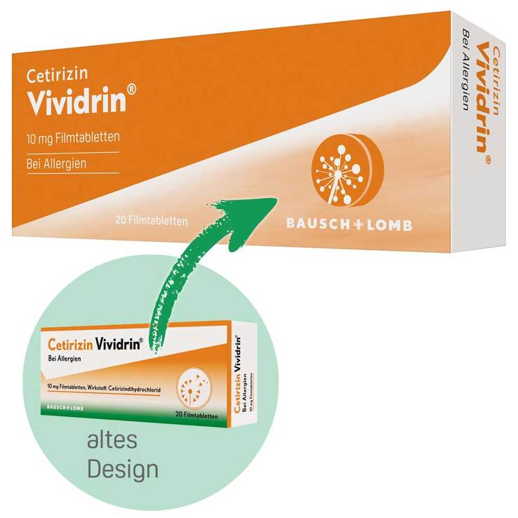 Cetirizin Vividrin® - Schnell wirksame Allergietabletten, 7 St
