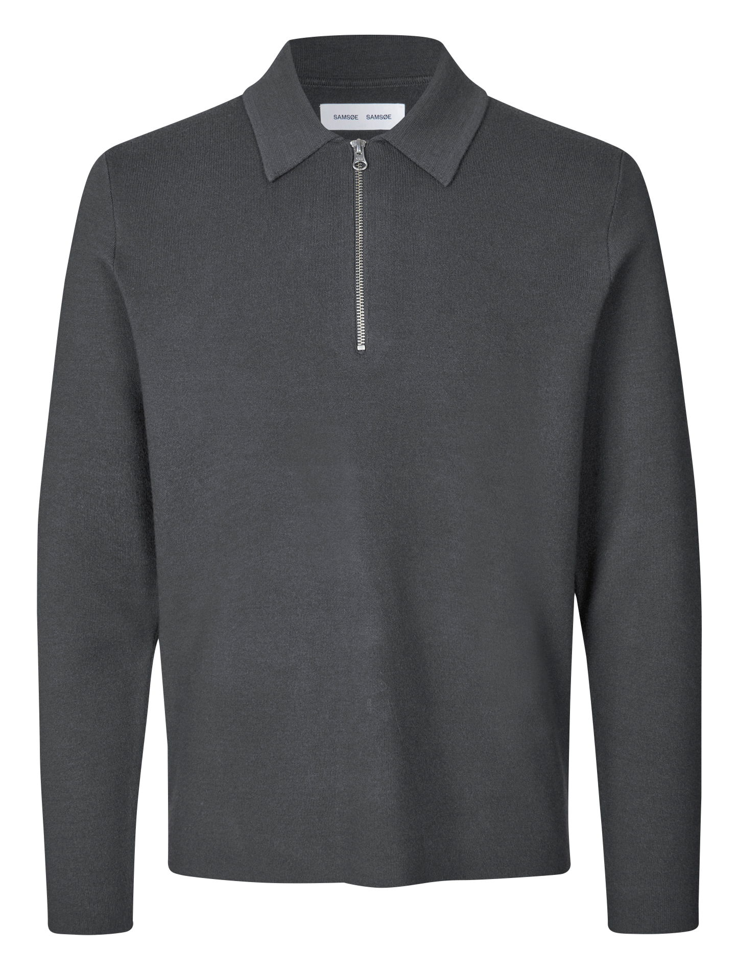 GUNA - Sweat col classique| Gris