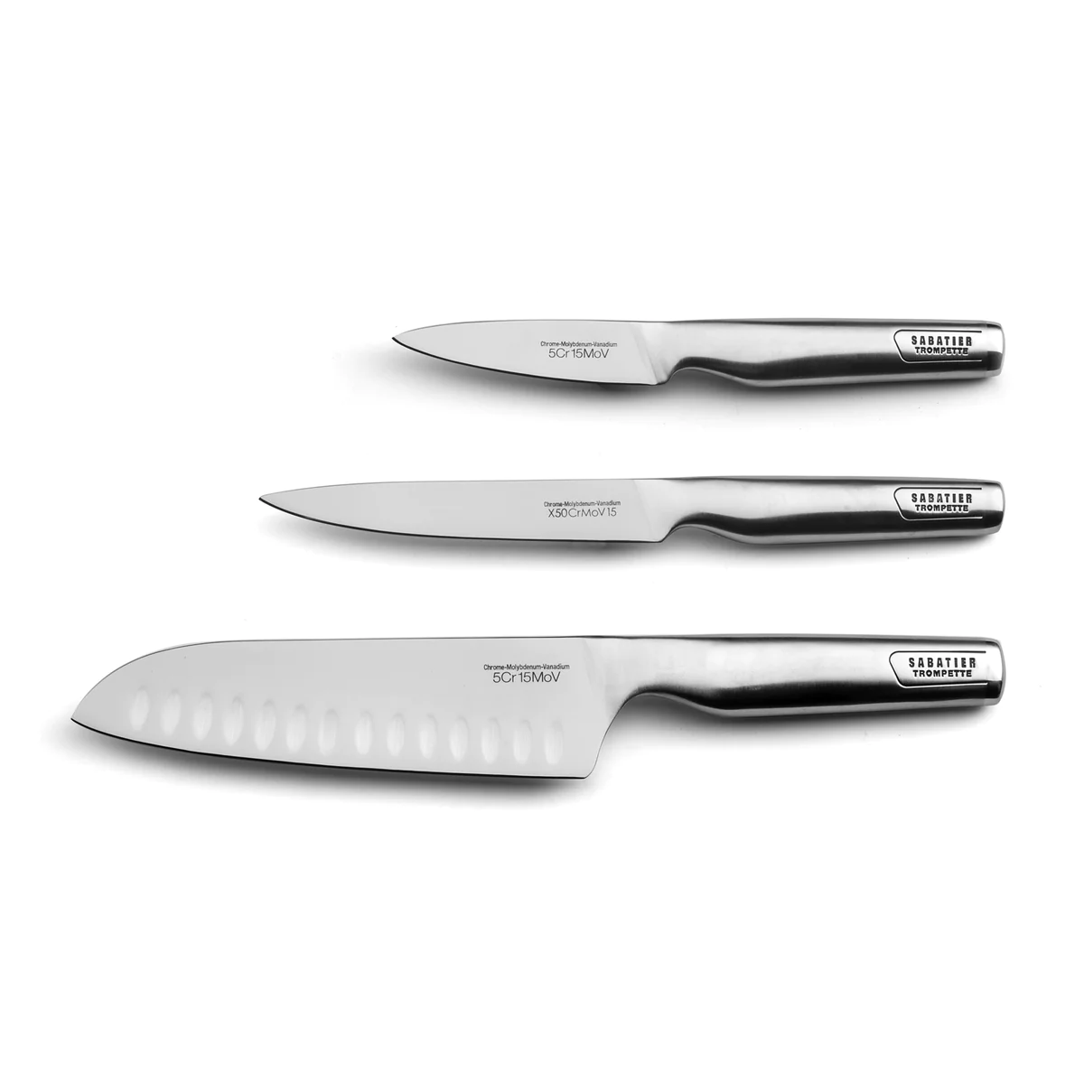 Asean - Set 3 couteaux de cuisine Sabatier Trompette
