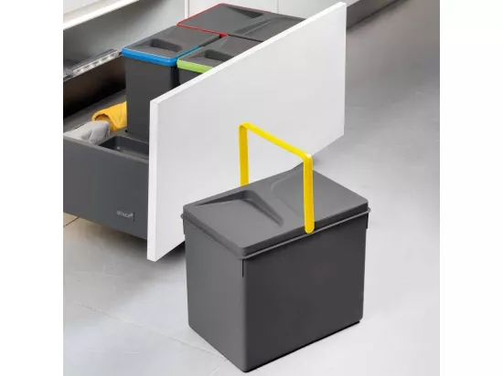 Bacs de tri pour tiroir de cuisine Recycle 2 bacs de 12 litres