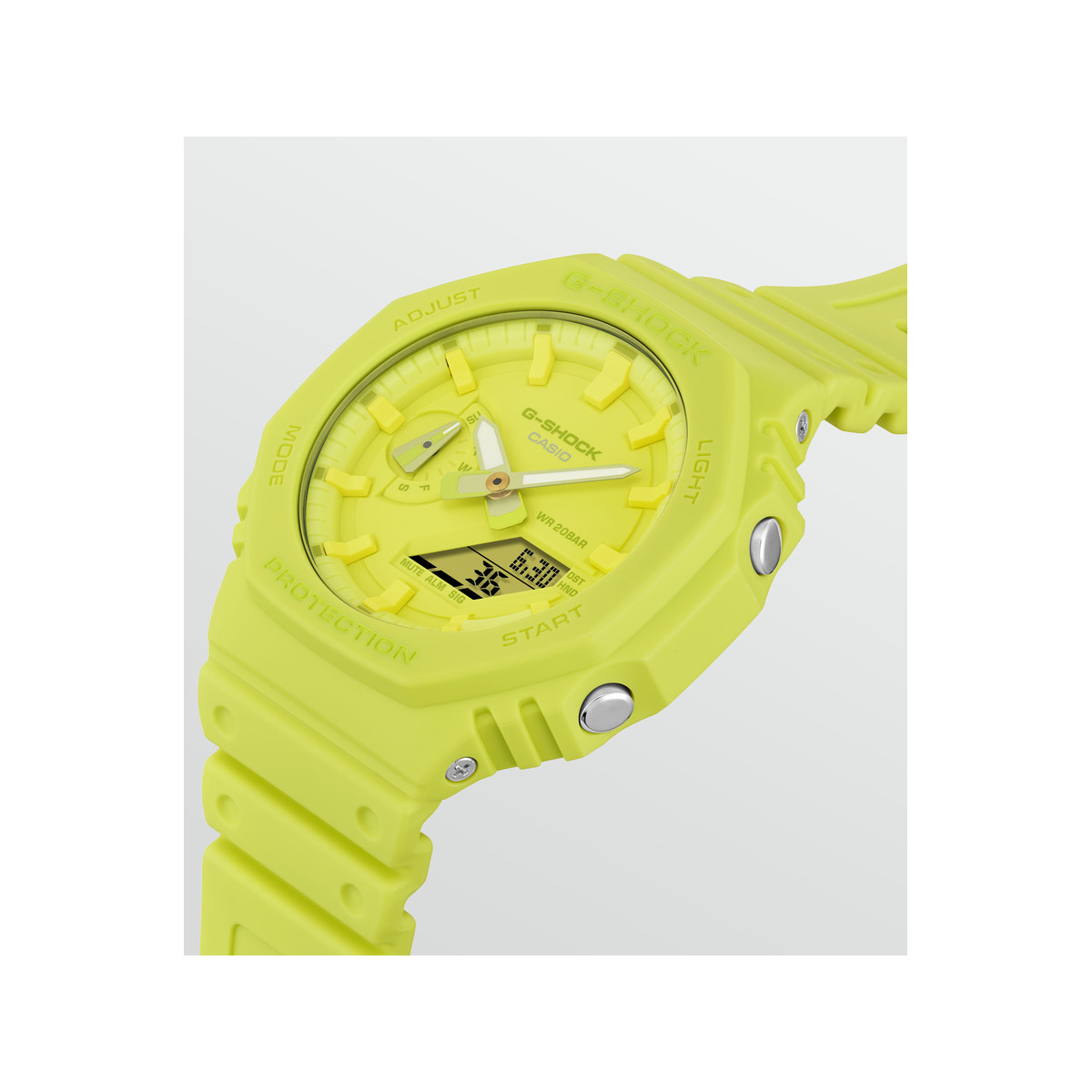 Montre CASIO G-SHOCK homme bracelet résine jaune