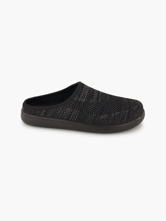 Casa mia Pantoffel Schwarz