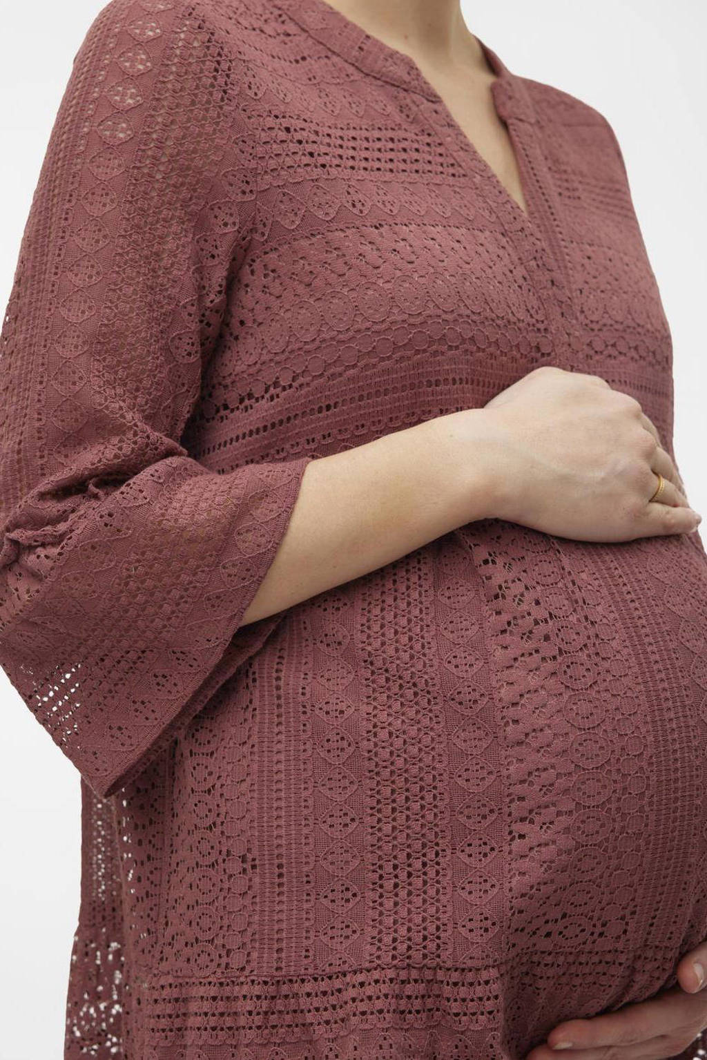 VERO MODA MATERNITY zwangerschapsjurk VMMHONEY oudroze