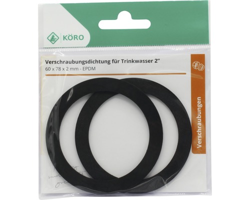 EPDM ring 60 x 78 x2 mm 70 Sh.A