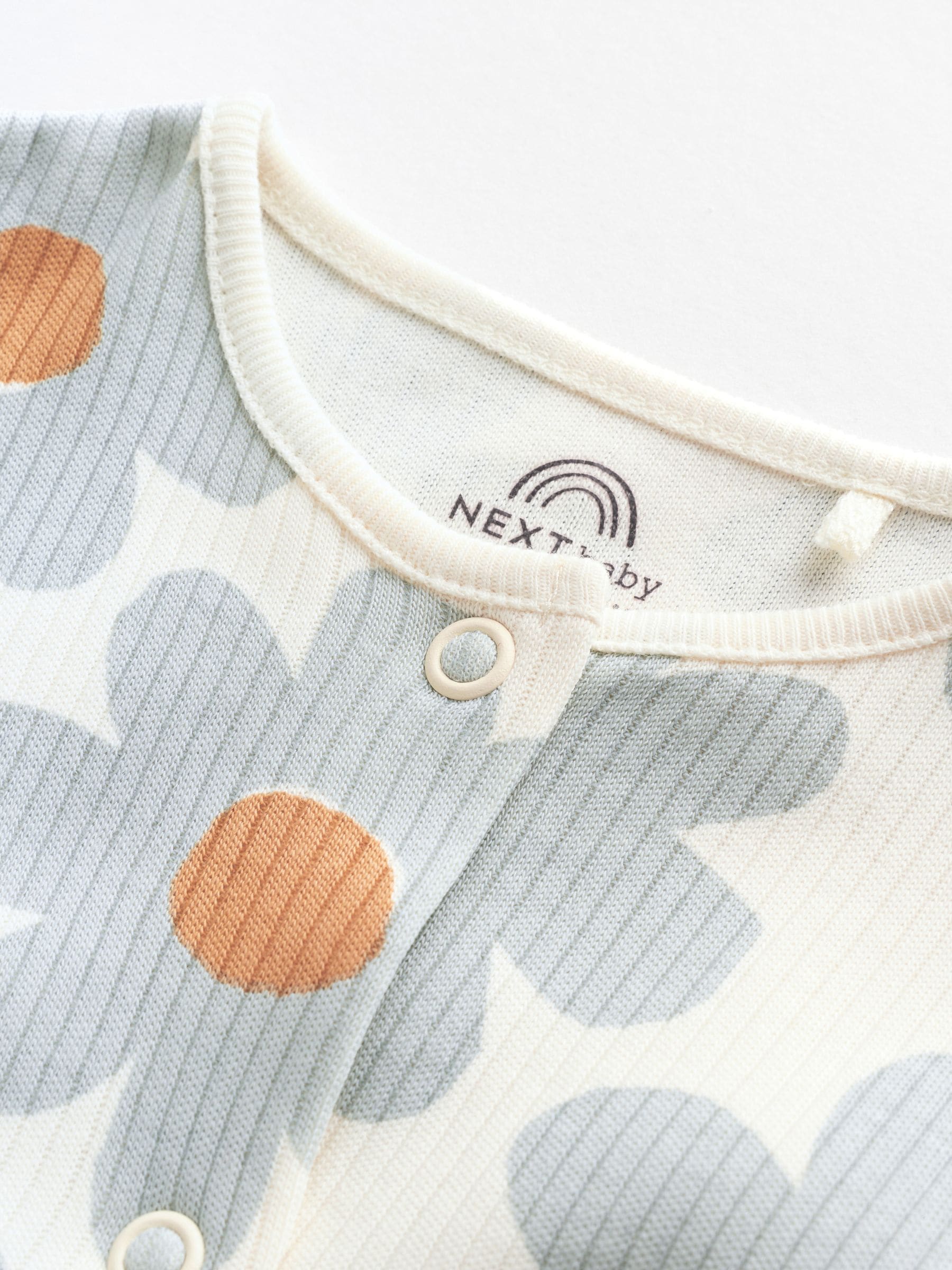 Saliegroen gebloemd - Verpakking van 5 babypyjama's (0 mnd-2 jr)