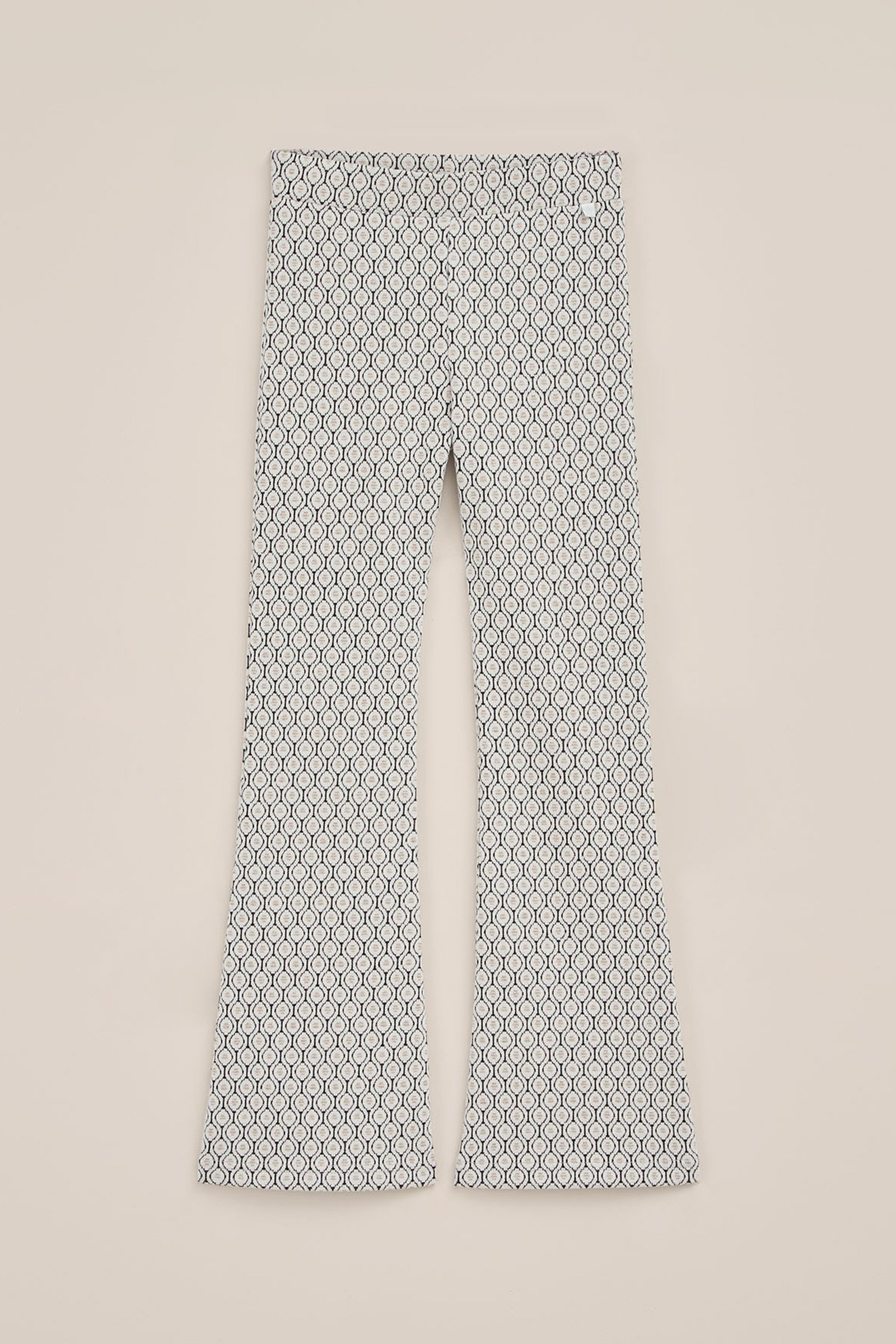 Meisjes flared legging met dessin WE Fashion Wit