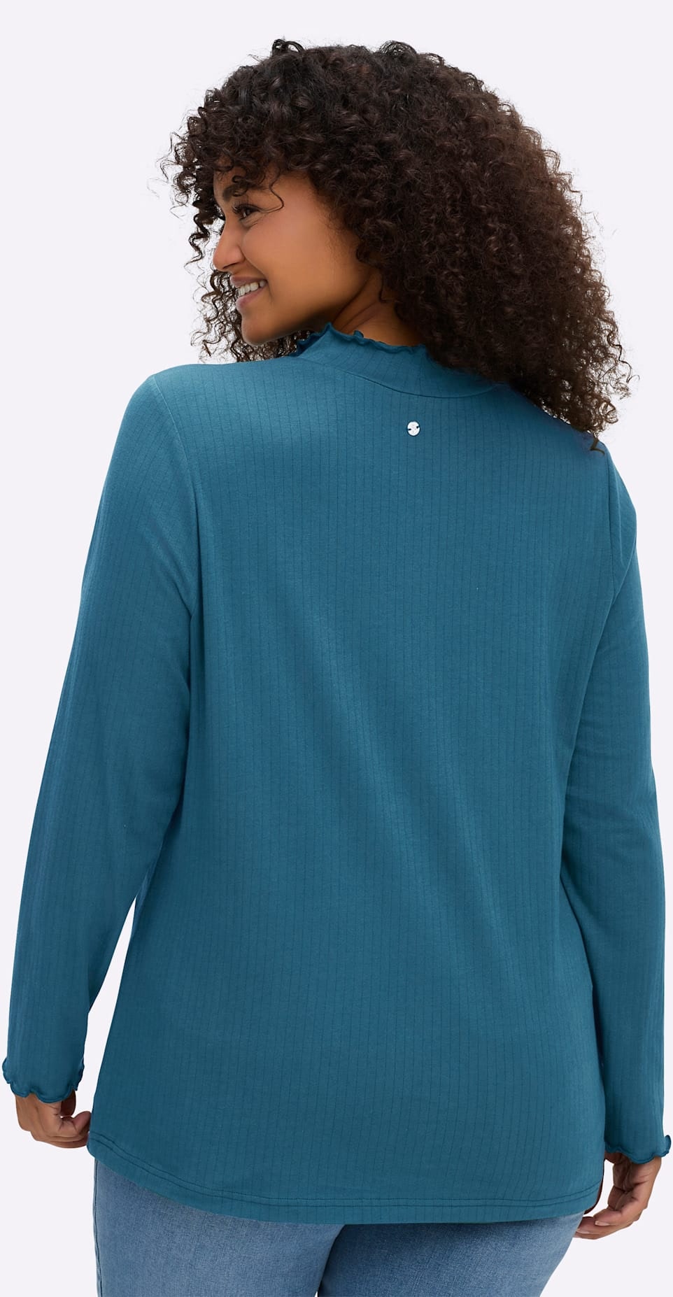Sheego Stehkragenshirt »Shirtrolli«, 1 Stk.