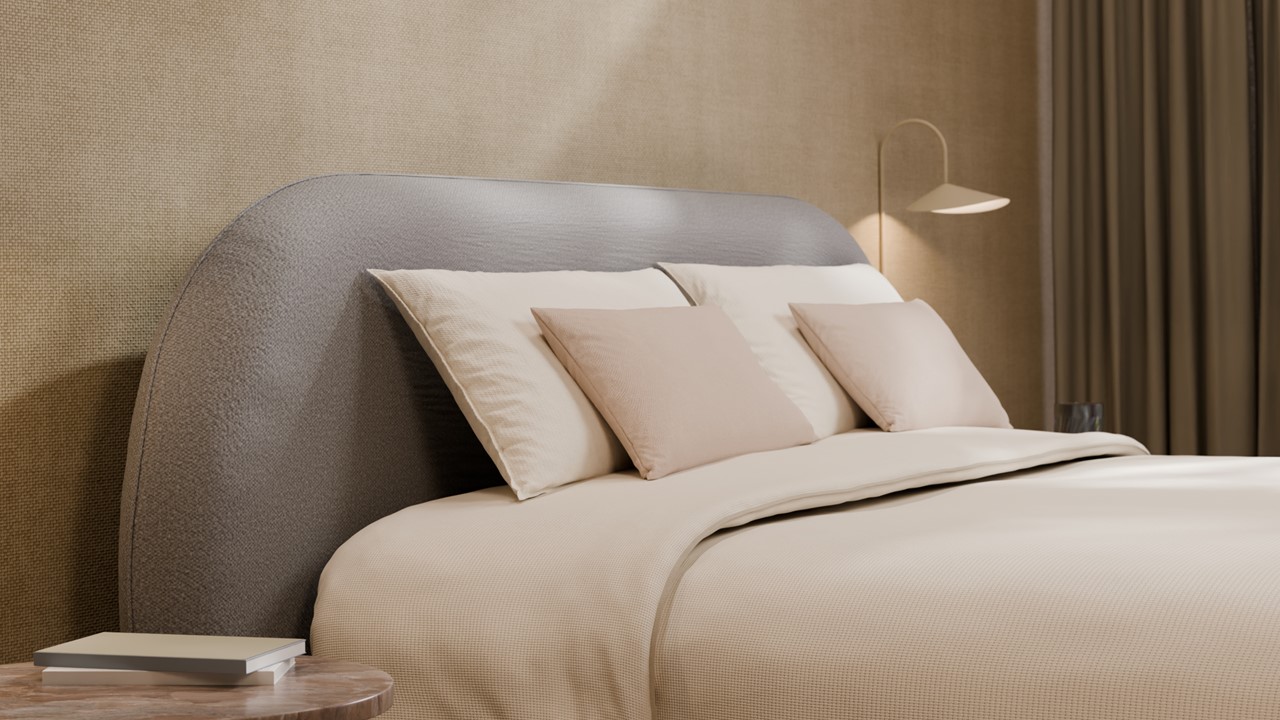 Boxspring Flow met Kårlsson Excellence matras - Wool look light grey