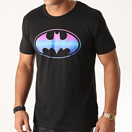 Tee Shirt Batman Gradient Logo Noir
