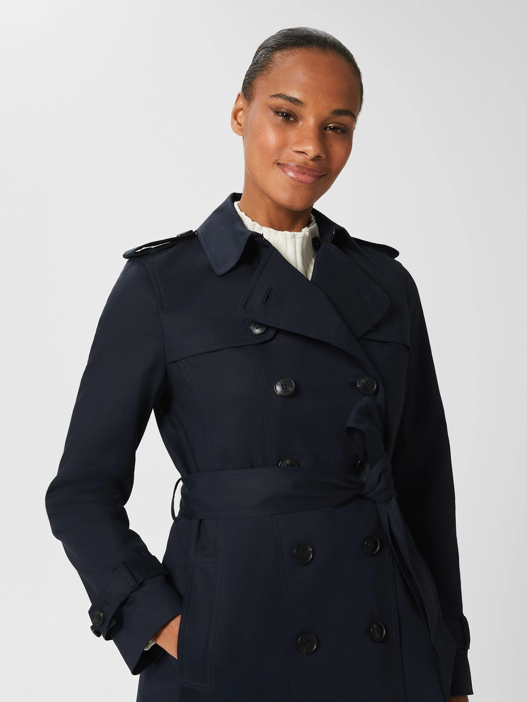 Blauw - Hobbs Saskia trenchcoat