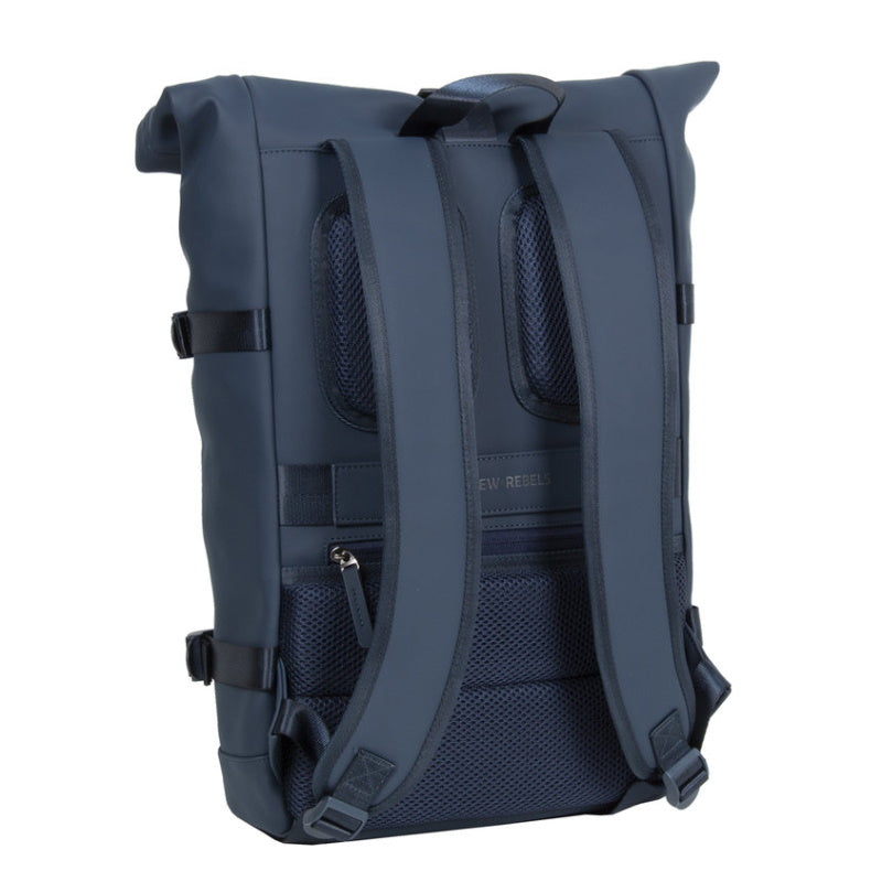 New Rebels Williams Waterproof Rolltop Rugzak Laptopvak 15,6'' Navy