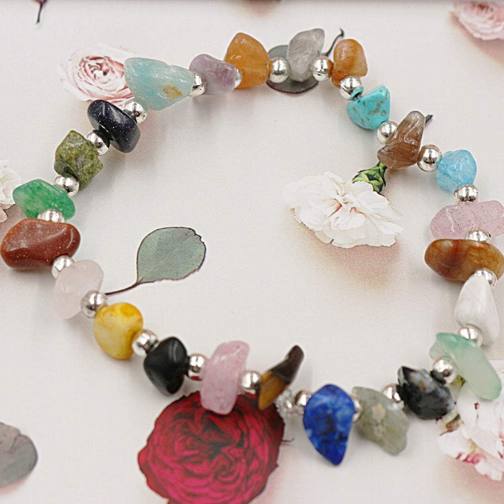 (380-tlg. Set) Naturstein Schmuck Herstellungs Kit Zwischenperlen Armband / Ketten DIY Zubehör - Bunt