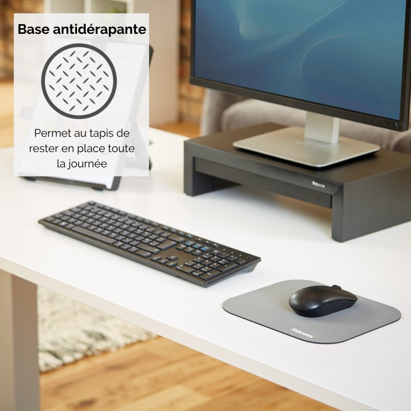 Fellowes 58023 tapis de souris Gris