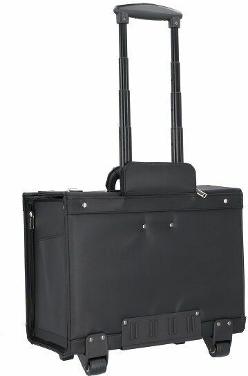Alassio pilotenkoffer - ROCCA II - microvezel - zwart - JU-45034