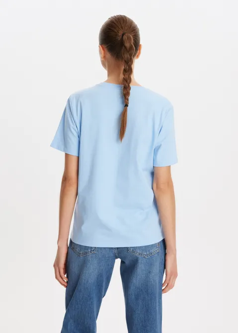 T-shirt met logo blauw (BLW.L)