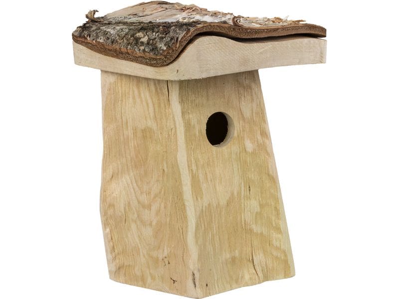 Windhager Nistkasten Log Cabin 21 x 18 x 26 cm, natur, FSC Nisthilfe