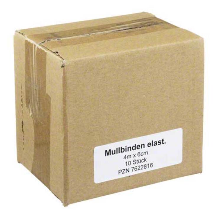 Mullbinden 4mx6cm elastisch, 10 St