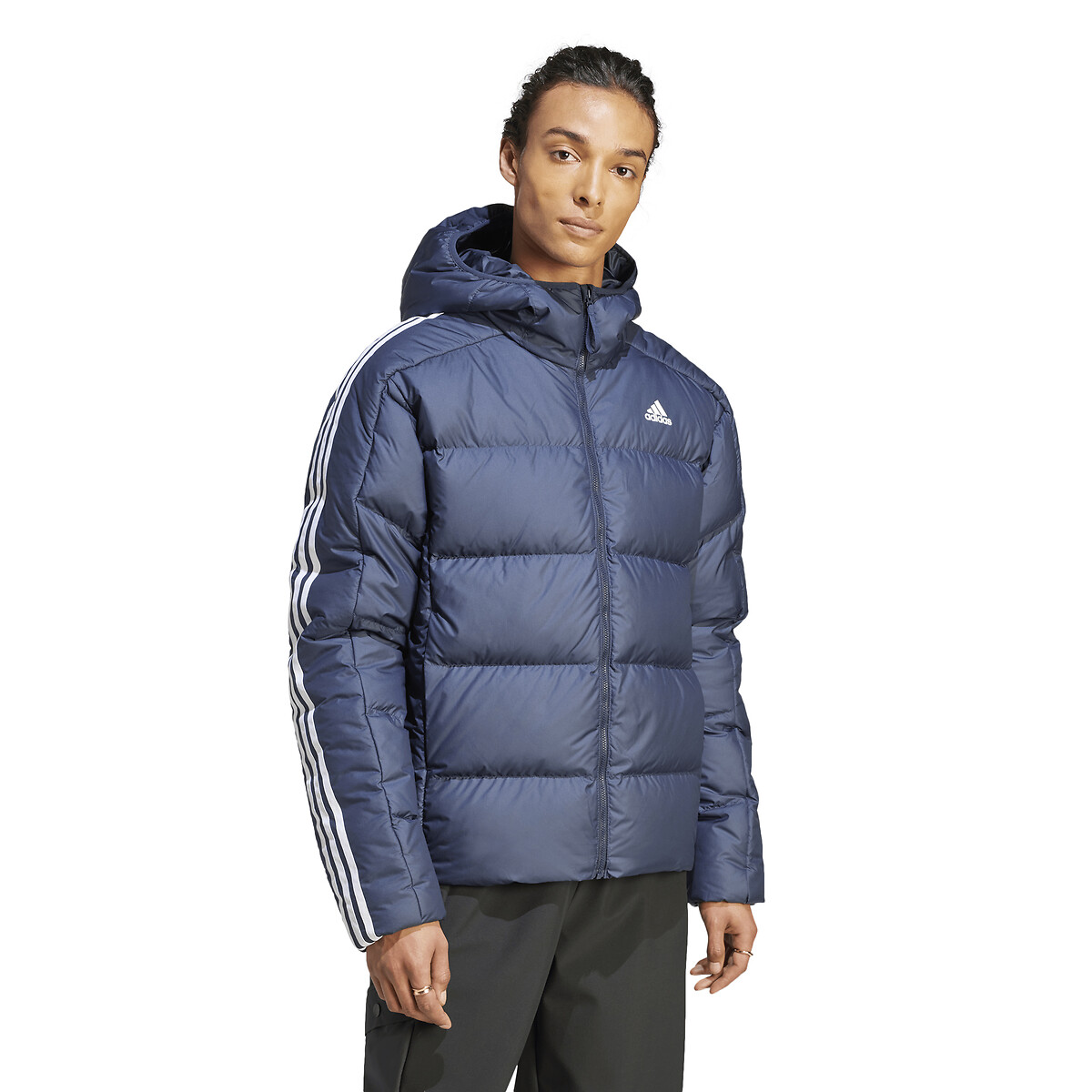 adidas Performance<br>Jaqueta de plumas de espessura média com capuz Essentials
