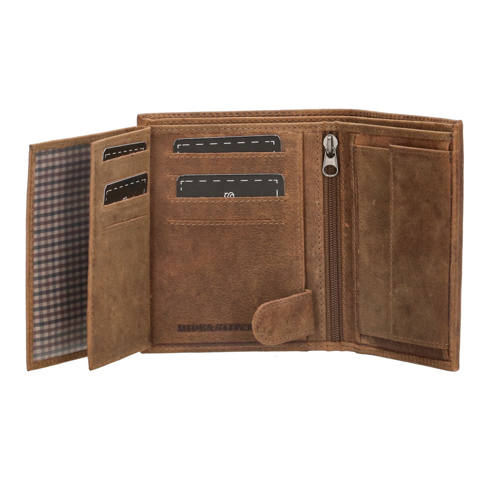 Hide & Stitches Idaho Portemonnee Billfold Bruin