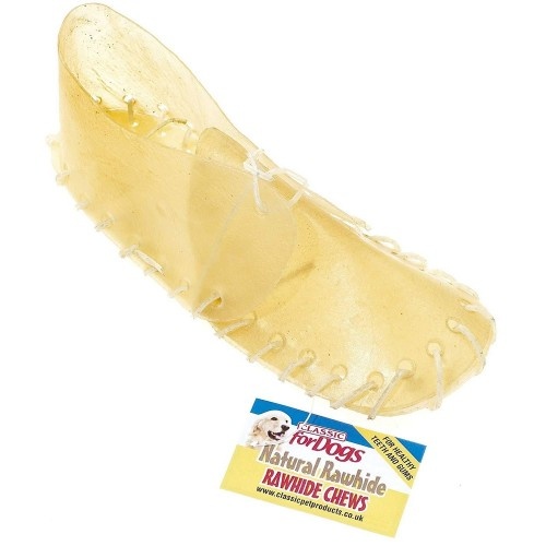 Sapatinhos mastigáveis para cães, sabor natural.
