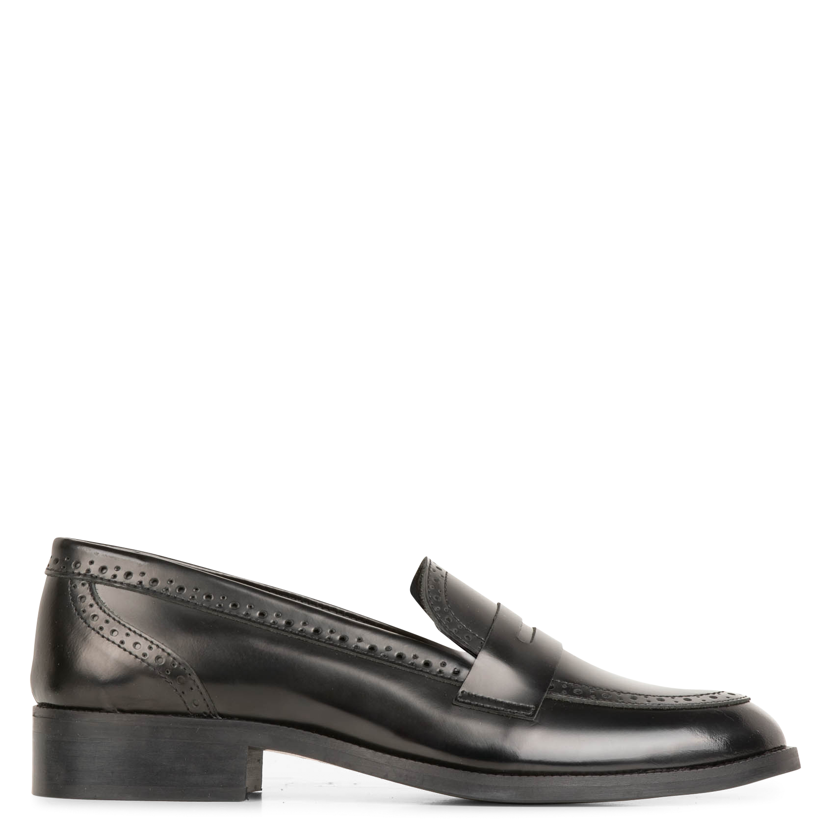 ROSS - Mocassins en cuir vernis| Noir