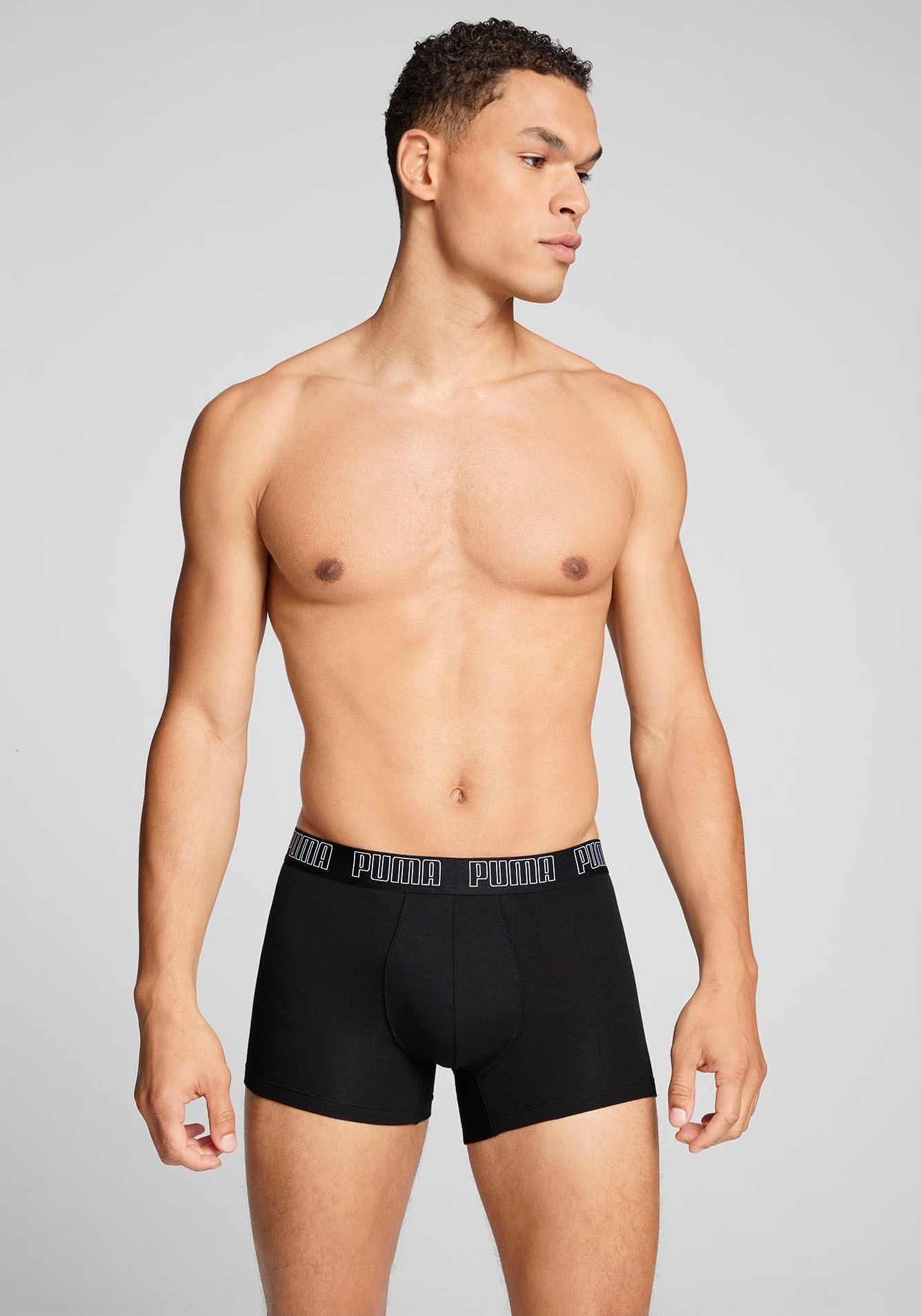 PUMA Boxer »Everyday Hipster«, 2er-Packer Packung, ohne Eingriff, Logobund
