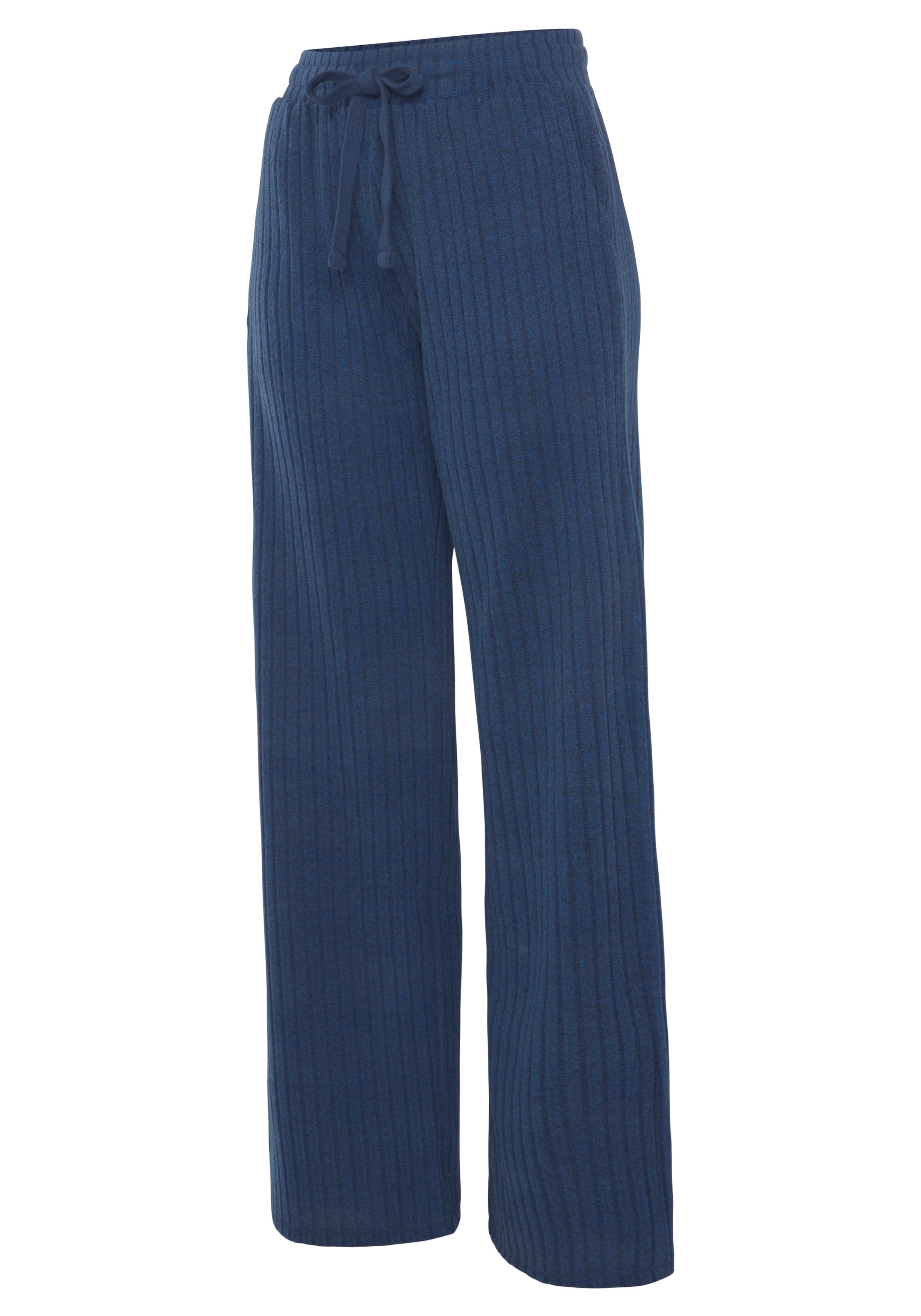 LASCANA Homewearhose  -Lounge-/Strickhose mit weitem Bein und seitlichen Taschen, Loungewear