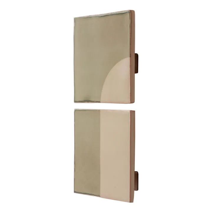 Violaine d'Harcourt Applique Tiles - Set de 2 | Vert