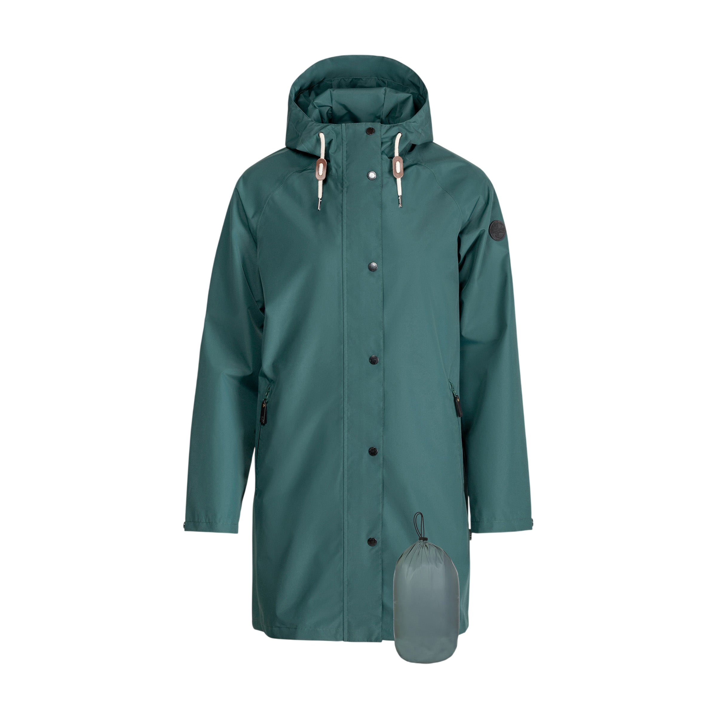 Frauen Regenmantel Travelcoat sea moss