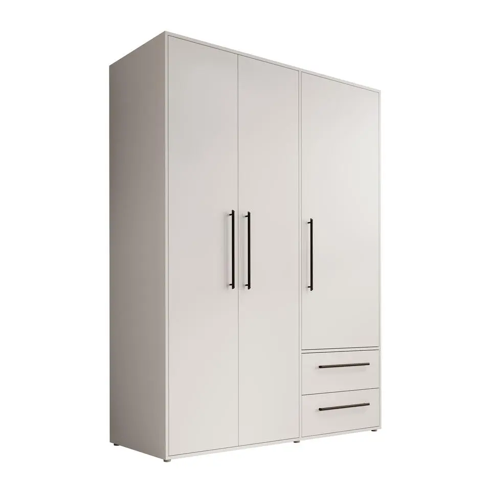 Meubella - Kledingkast Mayen - Wit - 145 cm