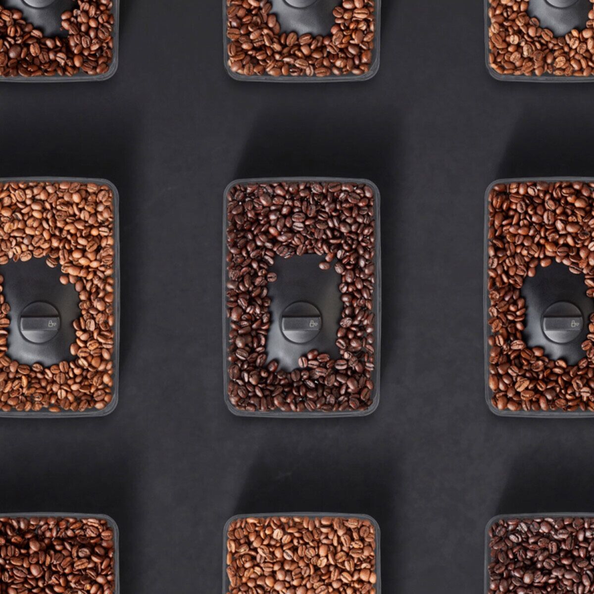 Bønnebeholder for semiautomatiske espressomaskiner