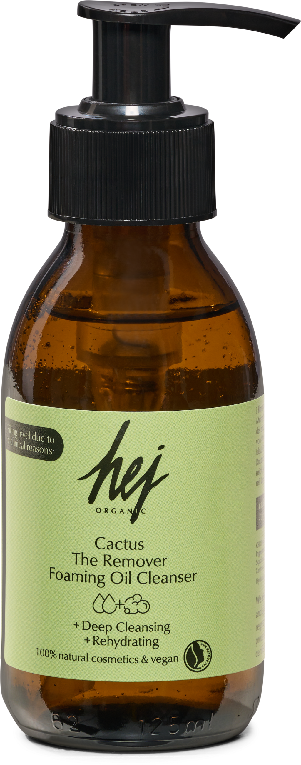 HEJ ORGANIC  Cactus The Remover Foaming Oil Cleanser, 100 ml