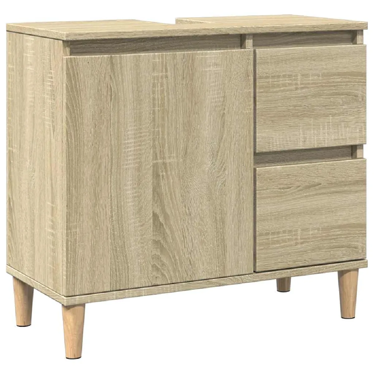 vidaXL Chêne sonoma 65x33x60 cm