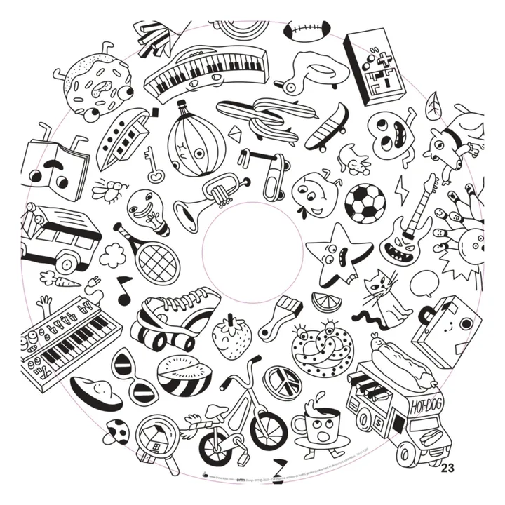 Drawin'Kids Recharge 20 feuilles Drawin'kids x OMY | Blanc
