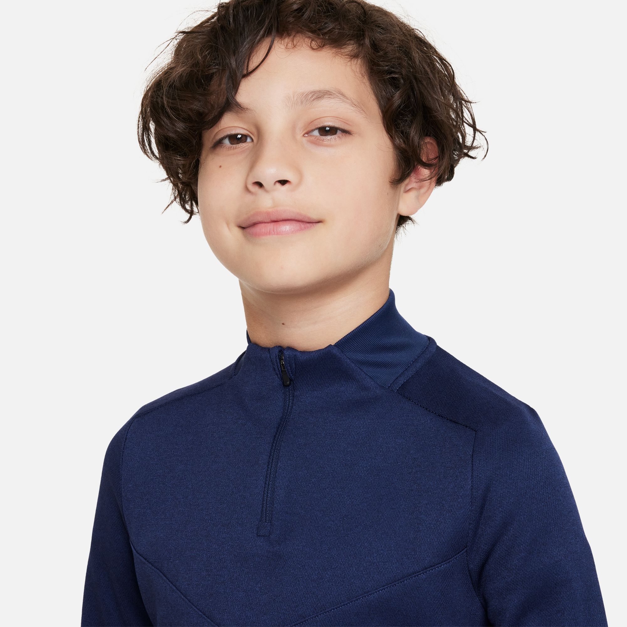 Dri-FIT Multi Tech 1/2-Zip Training Top Junior 410/Midnight Navy