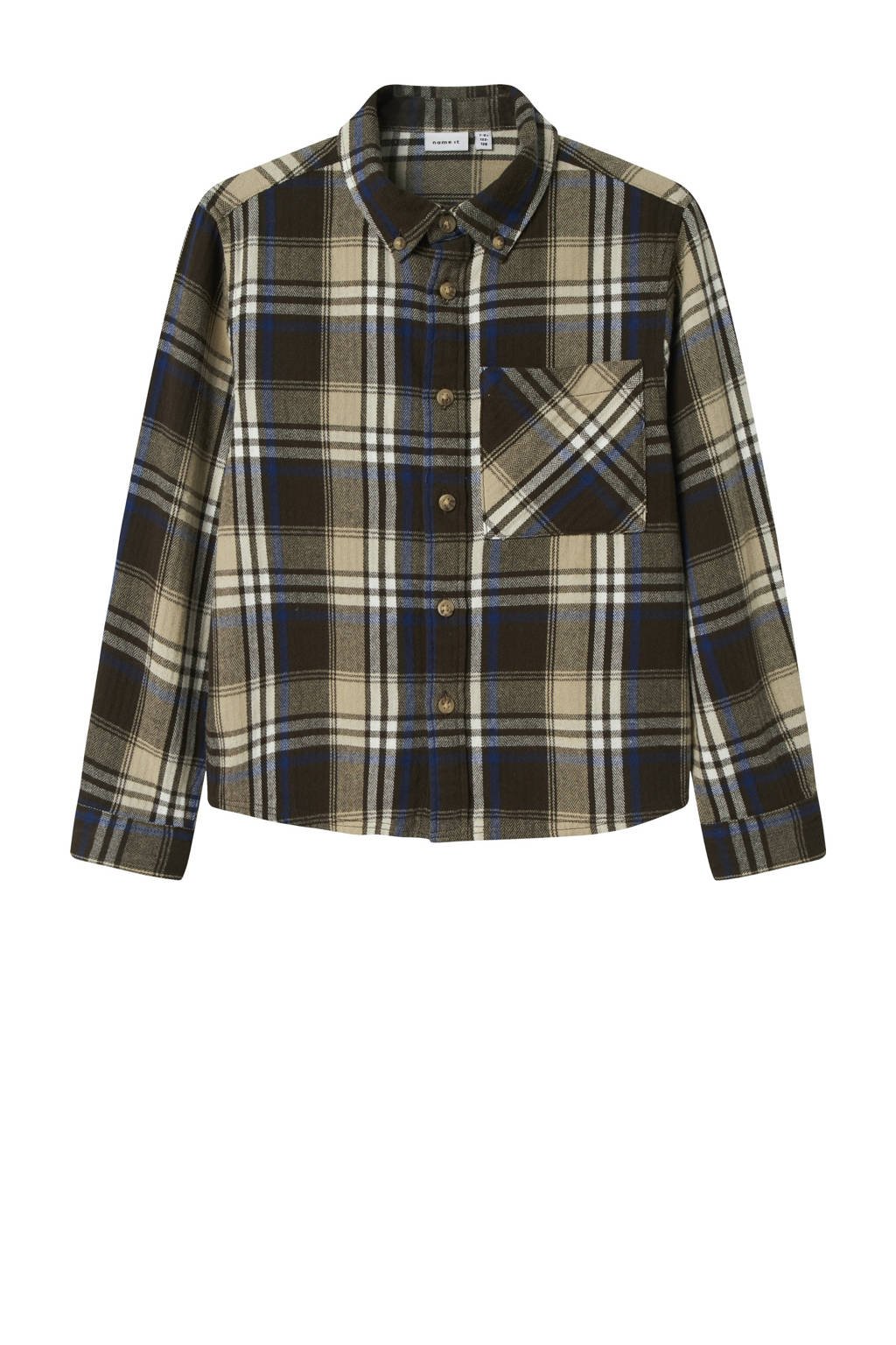 NAME IT KIDS overshirt zand