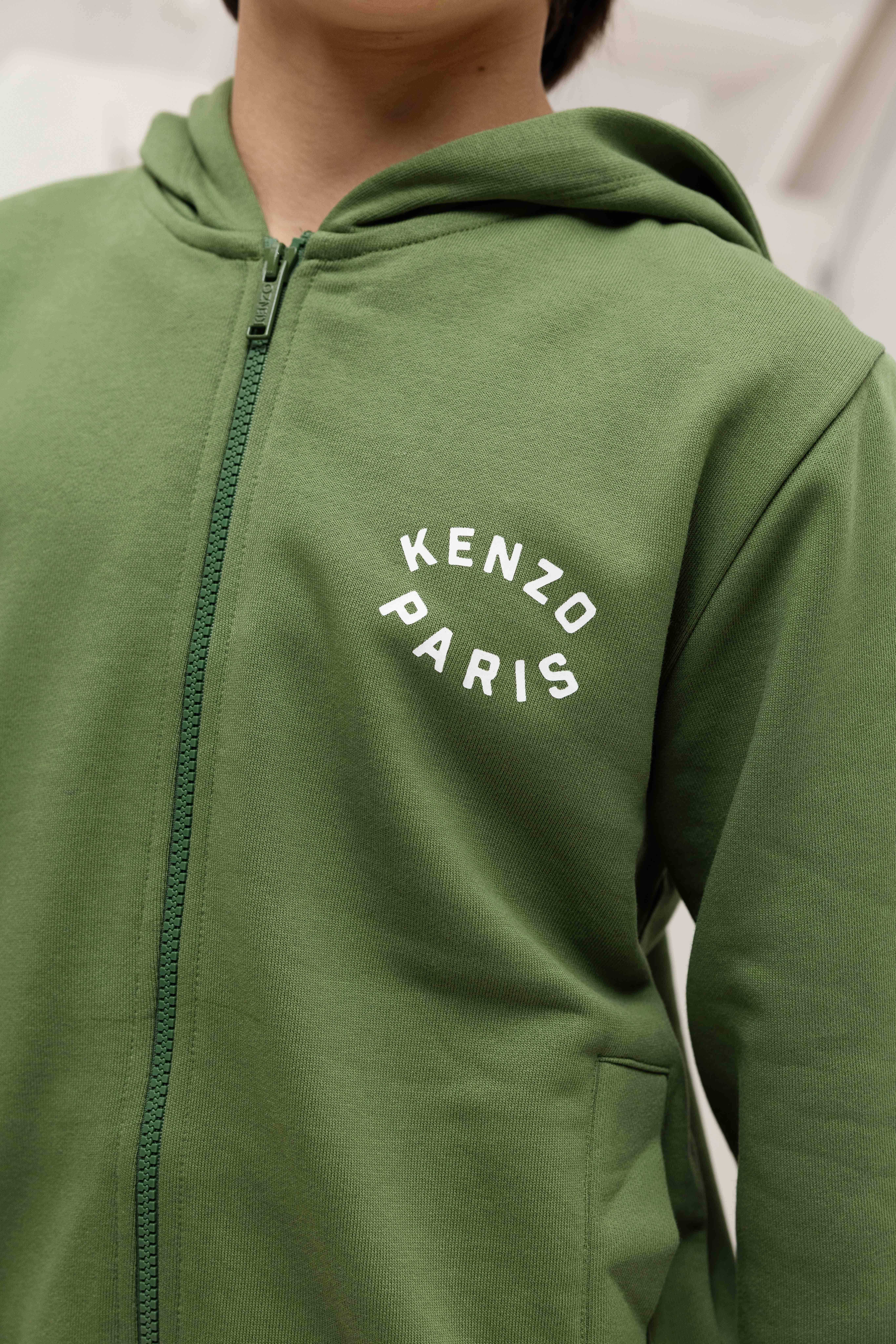 Kenzo Tiger Vest Kids Donkergroen