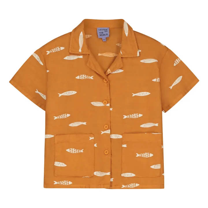Letter To The World Chemise Fes Coton Bio | Abricot