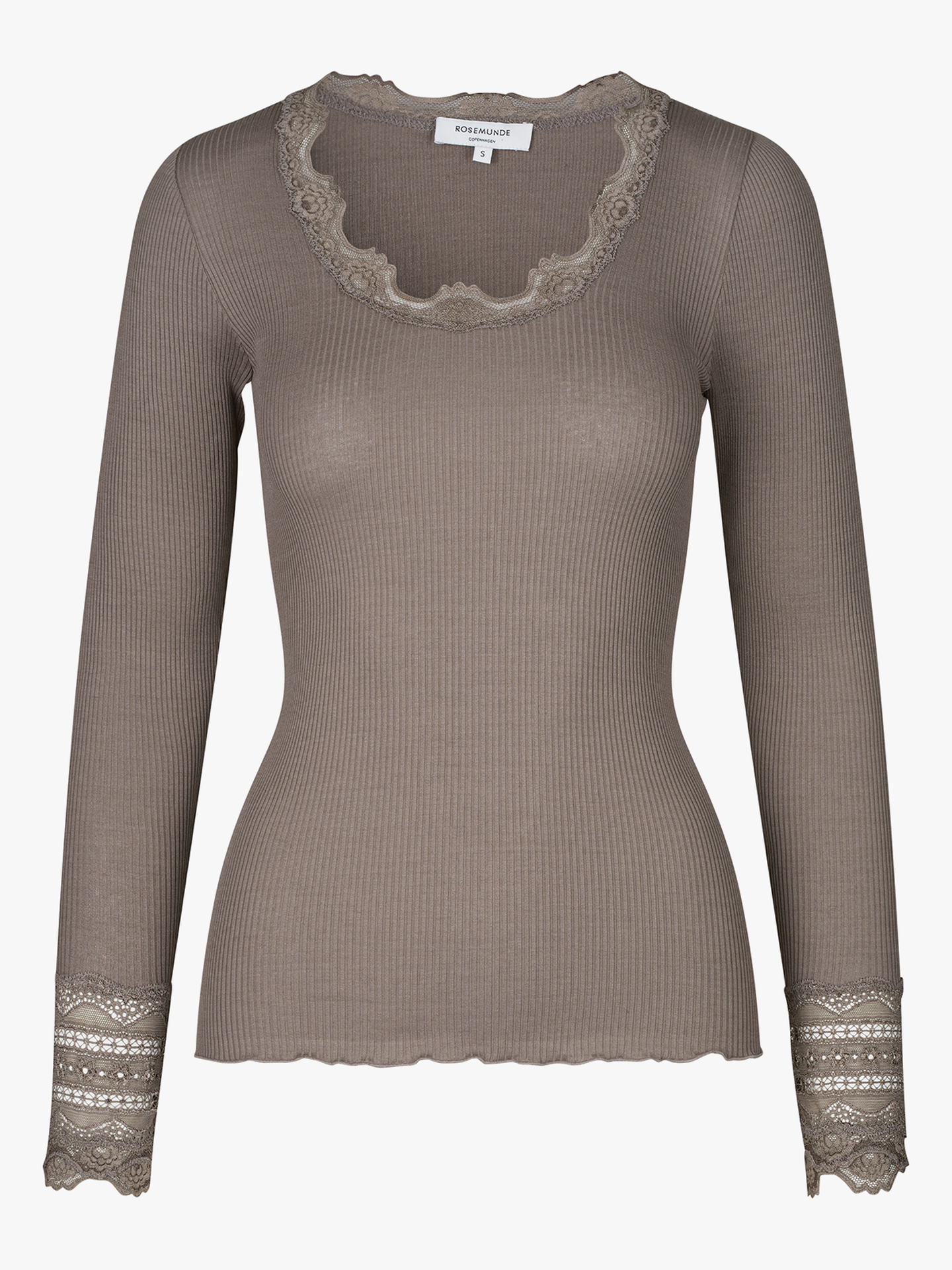 Benita Silk T-Shirt W/ Lace