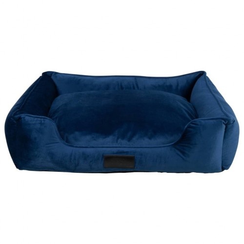 Cama azul para cachorro
