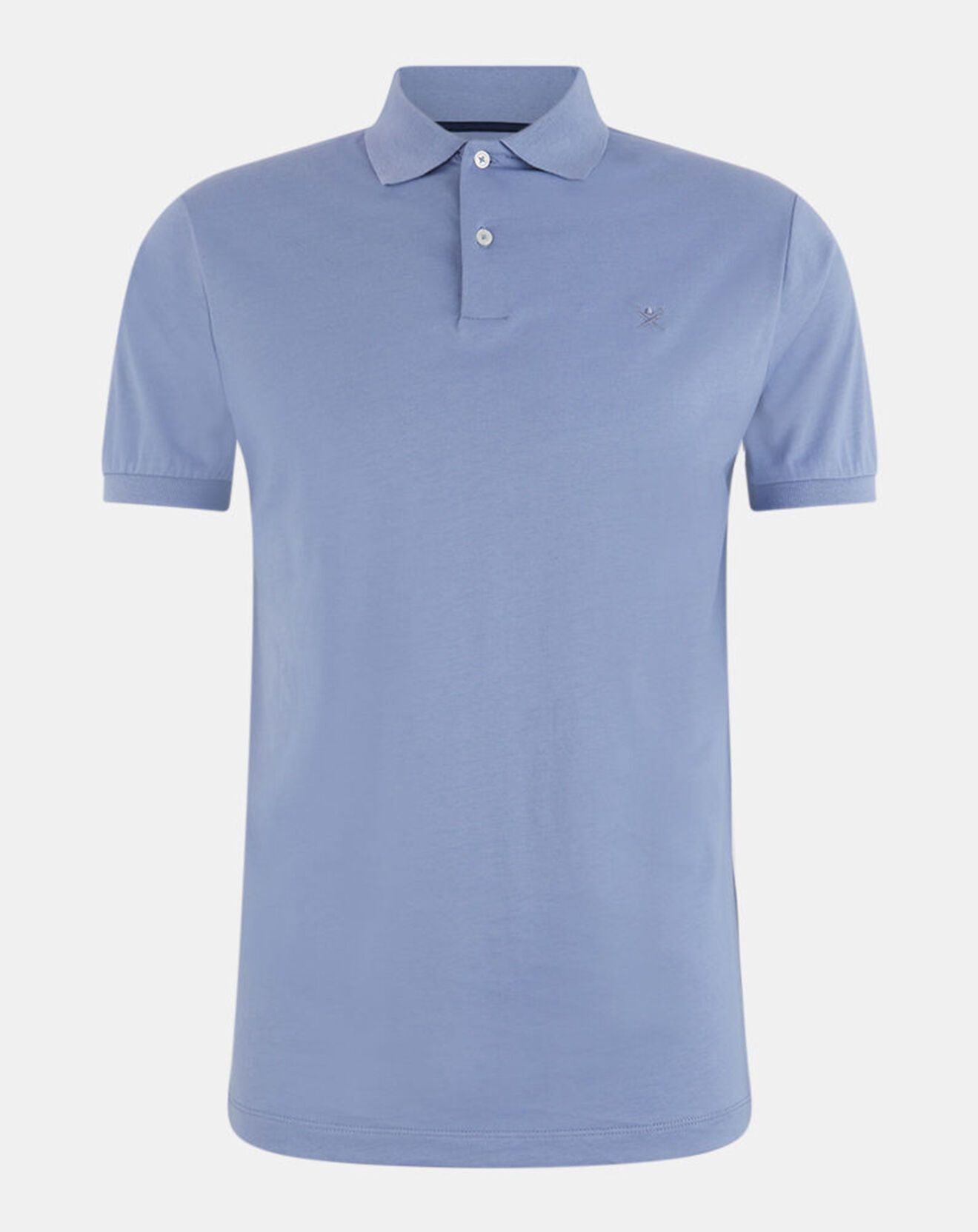 Hackett London Polo en Jersey Regular Fit uni Smart bleu